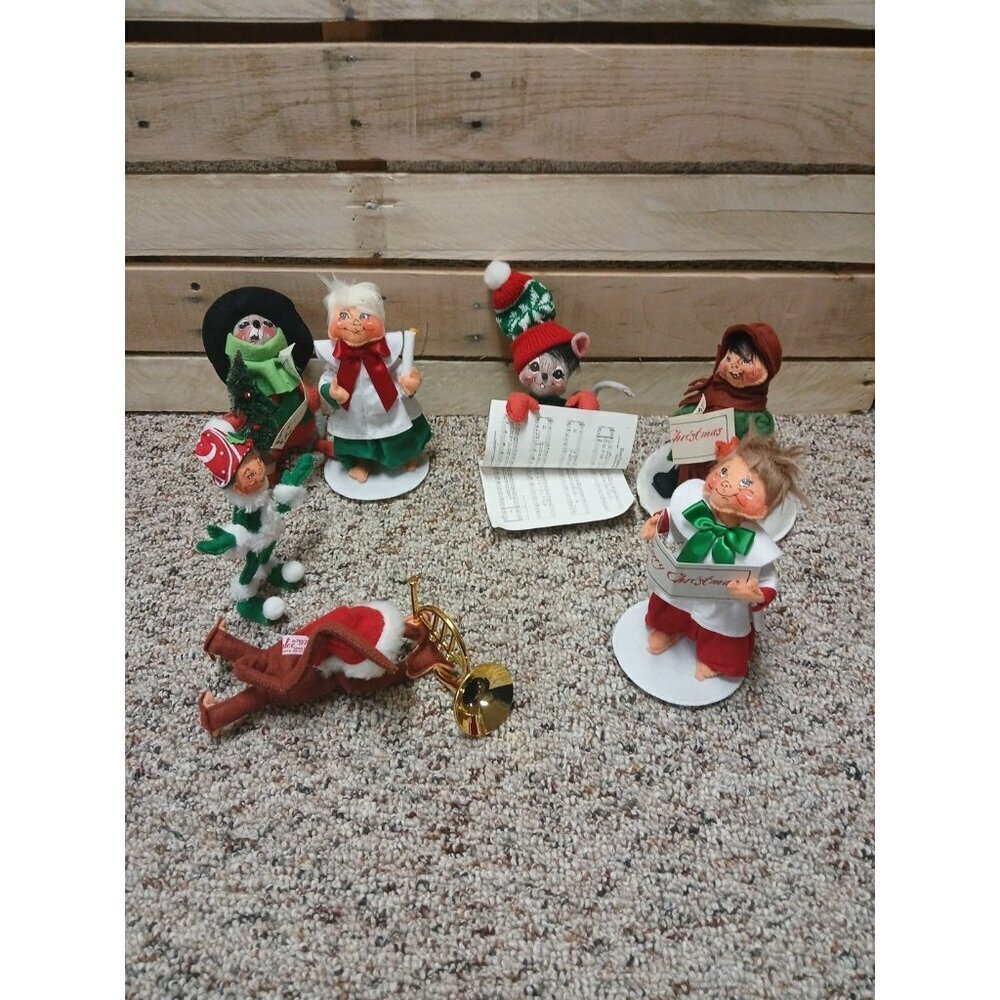 Lot Of 7 Vintage Annalee Christmas‎ Figures